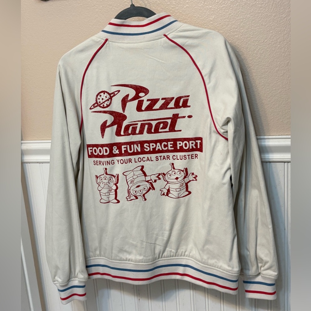 Pizza Planet Beige Bomber Jacket - Size S